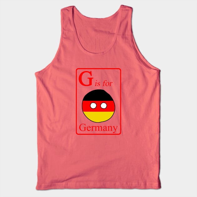 G is for Germanyball Tank Top by PVVD